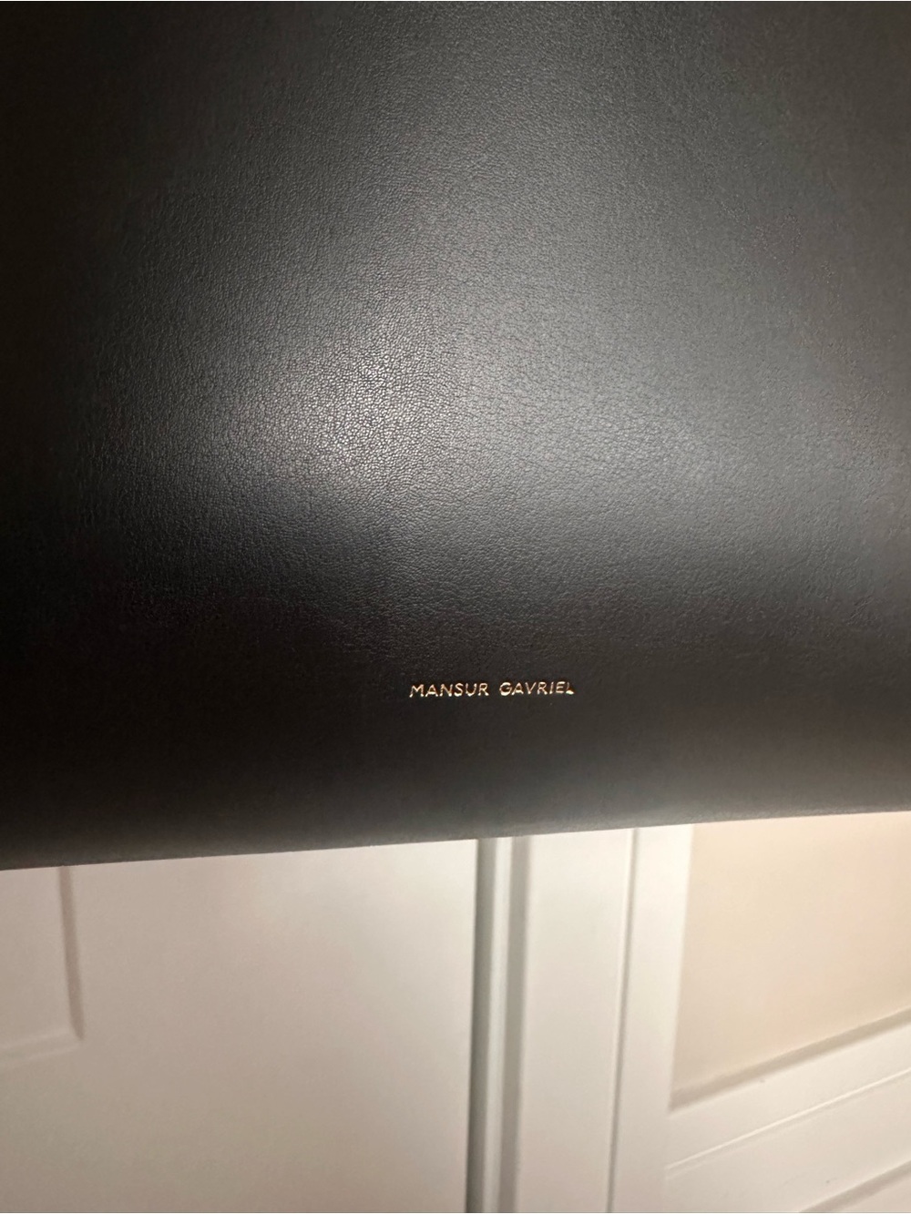 Mansur Gavriel Black/Red Large Leather Tote - Picture 2 of 6